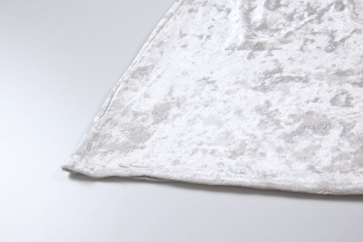 Velvet Niche: Valentine's Day Edition - Retro Flower Print Velvet Sling Dress