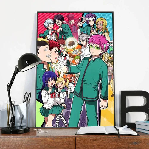 Anime The Disastrous Life Of Saiki K Poster Classic Vintage Posters HD