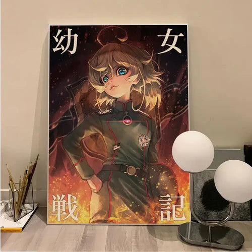 Tanya The Evil Tanya Degurechaff Anime Classic Movie Posters Kraft
