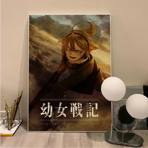 Tanya The Evil Tanya Degurechaff Anime Classic Movie Posters Kraft