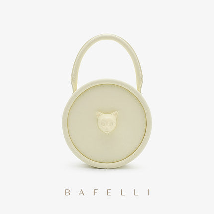 BAFELLI Bag - New Small Round Bag High Texture Niche Portable Shoulder Bag Popular Cat Head Messenger Bag