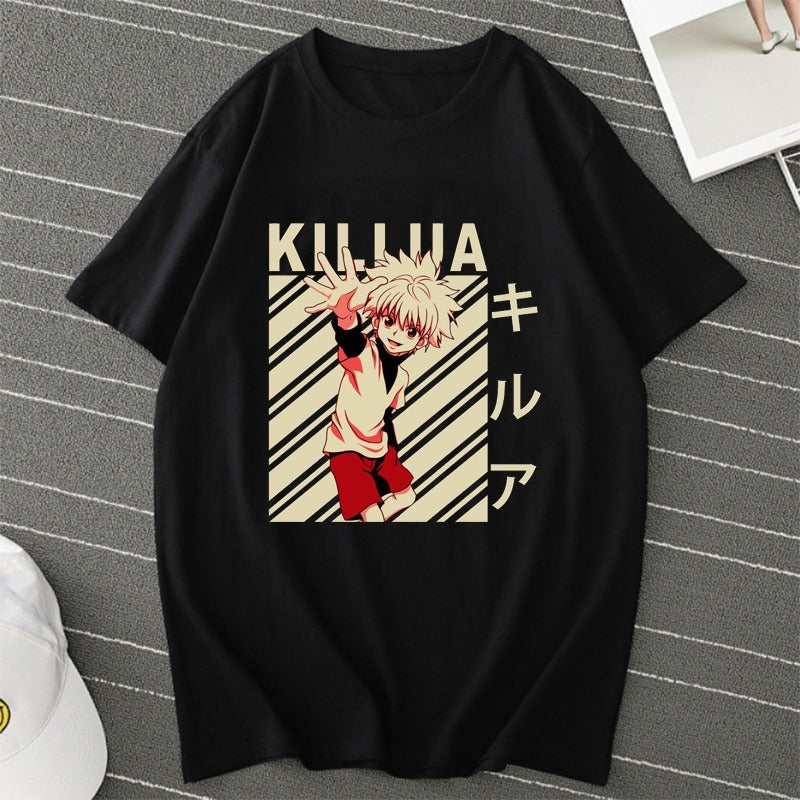 Anime T-shirt, men's and women's printed pattern, women's T-shirt, short sleeved top