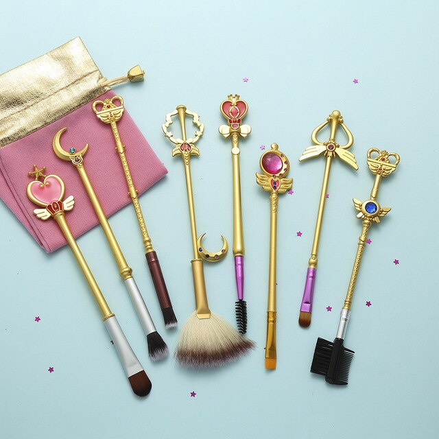 8 Sailor Moon Makeup Brushes Anime Periphery Birthday Holiday Gifts