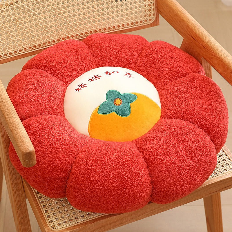 New Pumpkin Cushion Color Contrast Persimmon Ruyi Putuan Home Sofa Decoration Soft Cushion