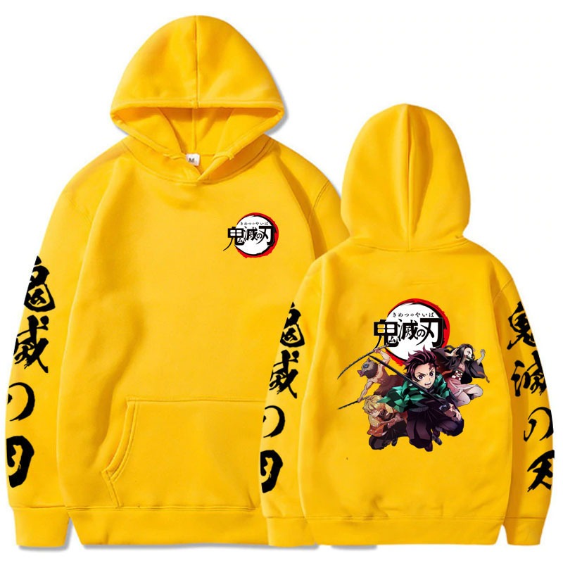 Main fabric composition: polyester fiber Ghost Killing Blade cartoon Japanese anime Demon Slayer Kamado Tanjirou loose hoodie