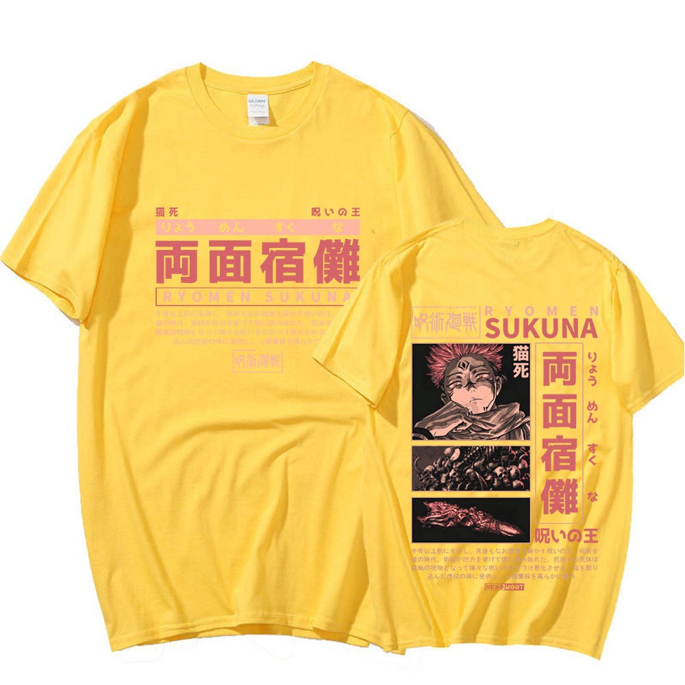 Japanese Anime Jujutsu Kaisen T-shirt Manga Ryomen Sukuna Sh