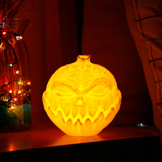 3D Printing Devil Pumpkin Face Light Pat Night Lamp For Halloween