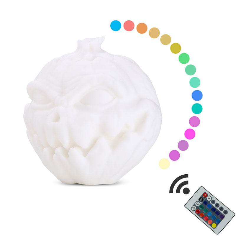 3D Printing Devil Pumpkin Face Light Pat Night Lamp For Halloween