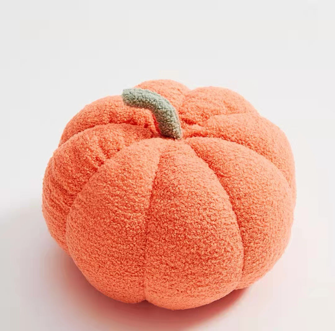 Creative New Color Pumpkin Pillow Plush Pumpkin Waist Pillow Round Sofa Pillow Homestay Decoration