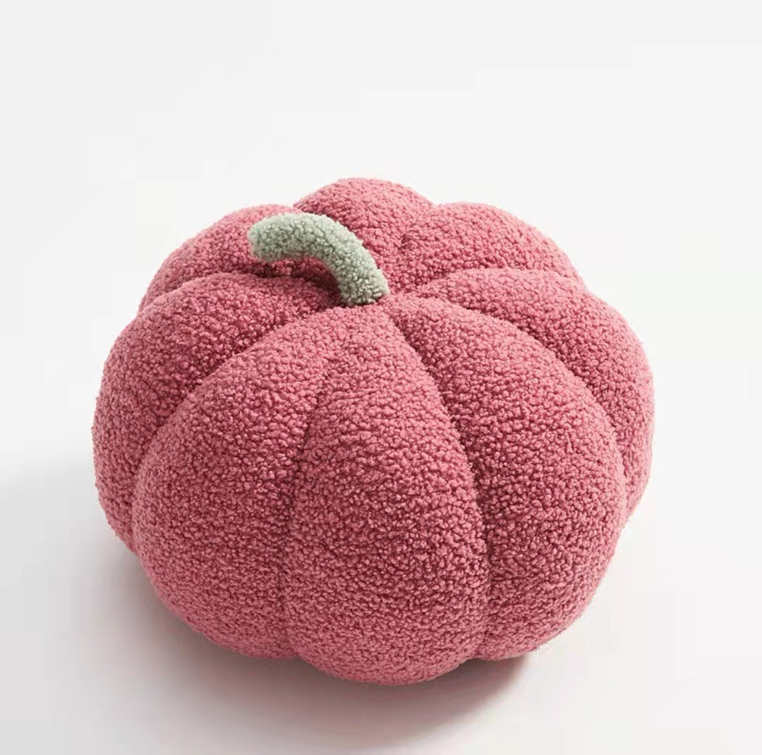 Creative New Color Pumpkin Pillow Plush Pumpkin Waist Pillow Round Sofa Pillow Homestay Decoration