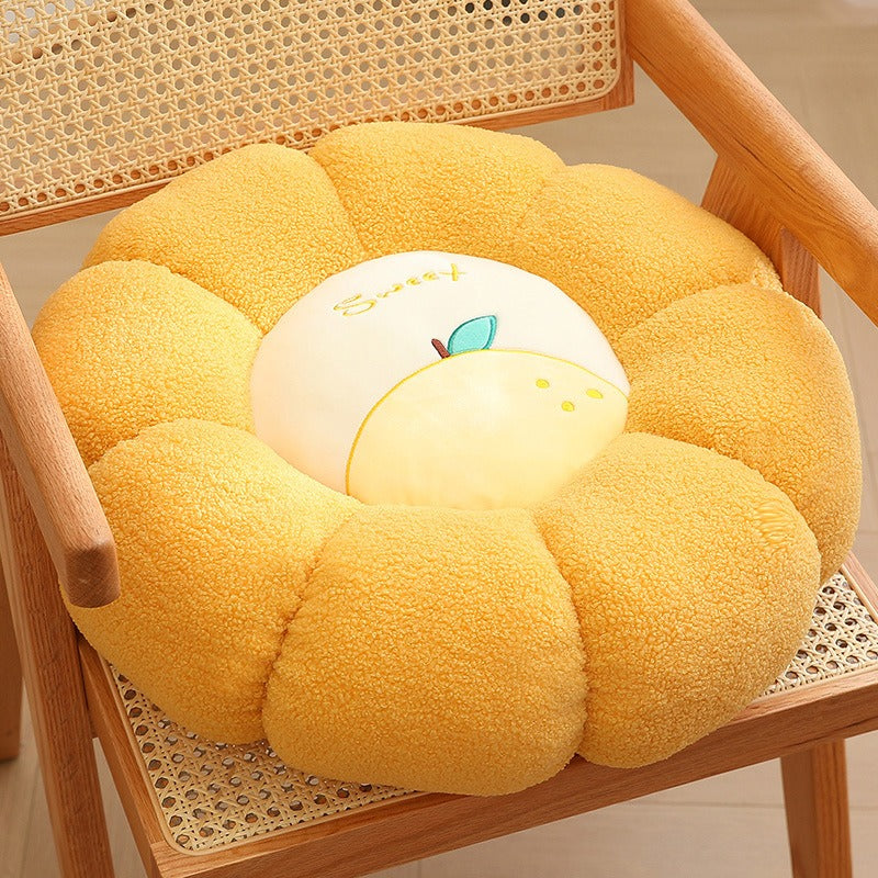 New Pumpkin Cushion Color Contrast Persimmon Ruyi Putuan Home Sofa Decoration Soft Cushion