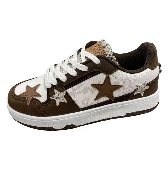 Retro Pentagram - New ins port style trend sneakers  lovers versatile casual board shoes