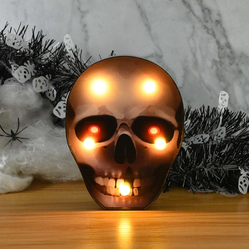 Halloween LED Lights Horror Pumpkin Ghost Bat Spider Night Lights Ornament Halloween Party Props Home Bar Table Lamp Decorations