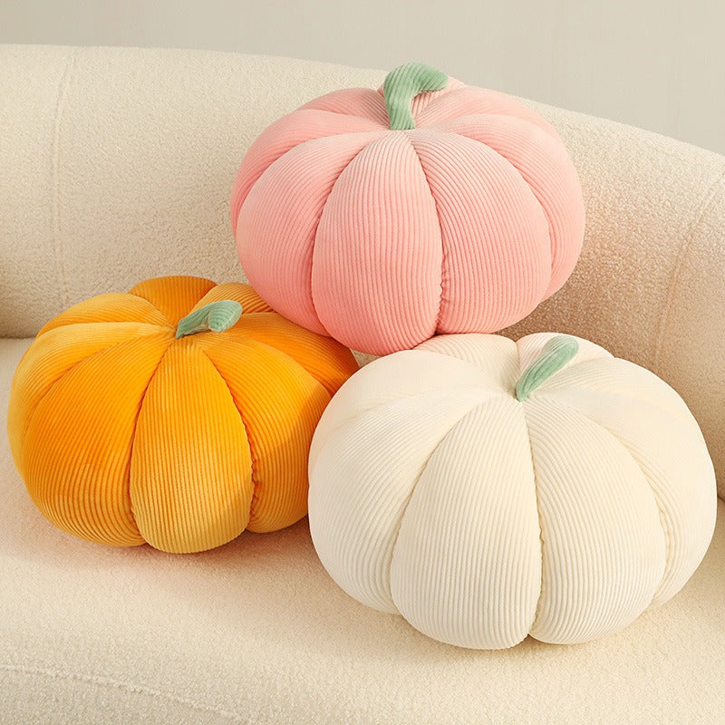 Cute Pumpkin Throw Pillow, Minimal Ins Style Sofa Cushion Living Room Bedhead Cushion  Office Plush Cushion