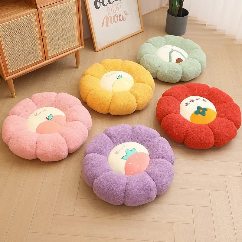 New Pumpkin Cushion Color Contrast Persimmon Ruyi Putuan Home Sofa Decoration Soft Cushion