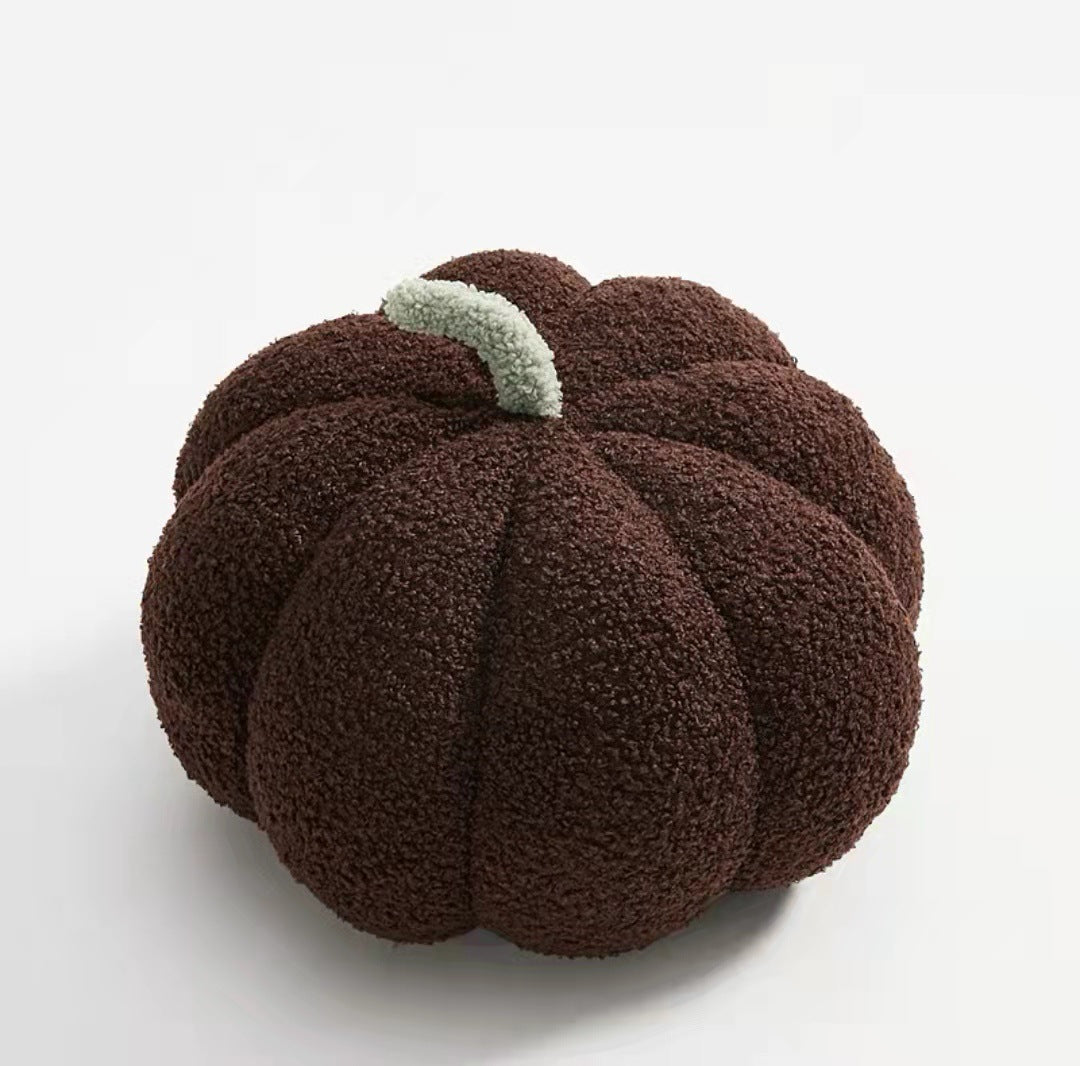 Creative New Color Pumpkin Pillow Plush Pumpkin Waist Pillow Round Sofa Pillow Homestay Decoration