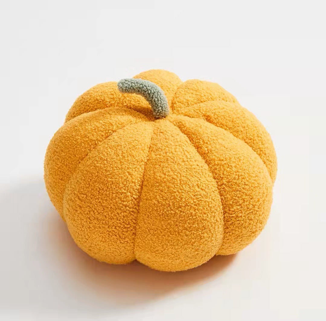 Creative New Color Pumpkin Pillow Plush Pumpkin Waist Pillow Round Sofa Pillow Homestay Decoration