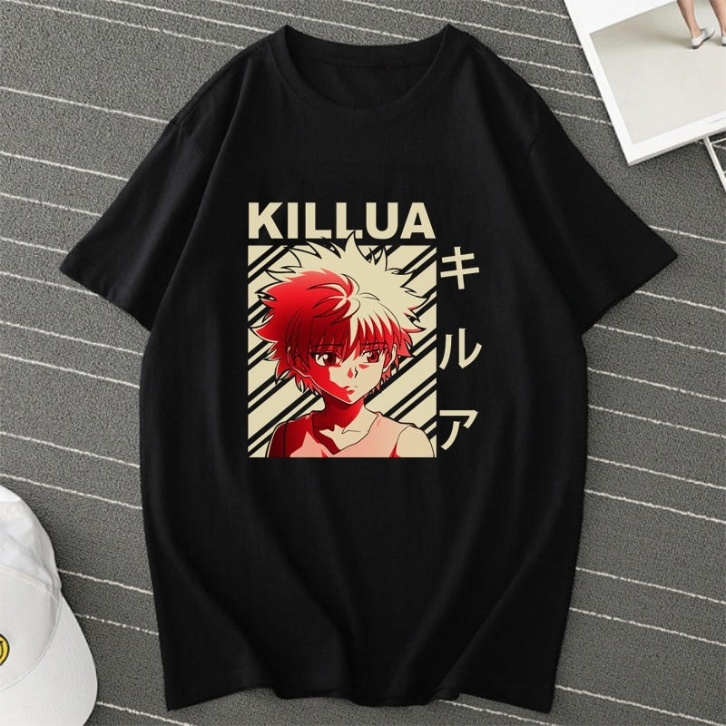 Anime T-shirt, men's and women's printed pattern, women's T-shirt, short sleeved top