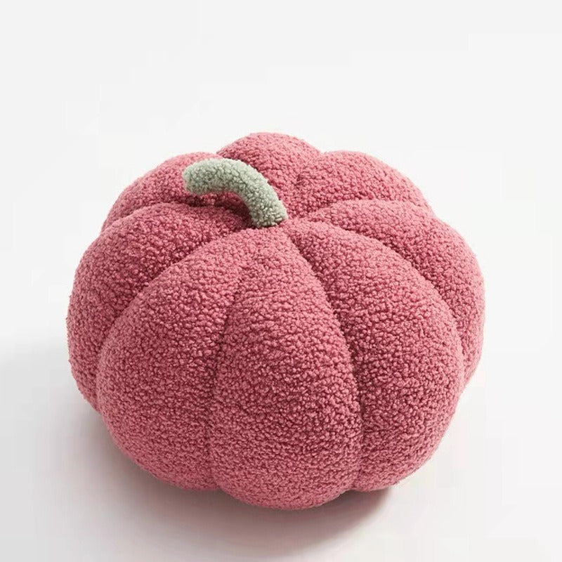 Cute Pumpkin Throw Pillow, Minimal Ins Style Sofa Cushion Living Room Bedhead Cushion  Office Plush Cushion