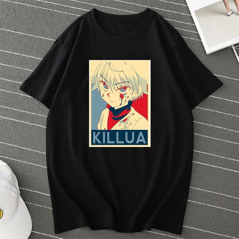 Anime T-shirt, men's and women's printed pattern, women's T-shirt, short sleeved top