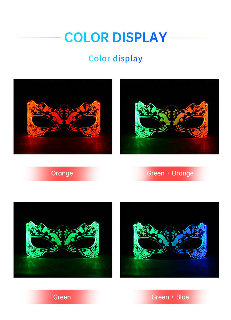 Creative LED Light-Up Glasses Illuminate Glowing Acrylic Color Change Sunglasses LED Cosplay Mask Glasses Neon Party Supplies