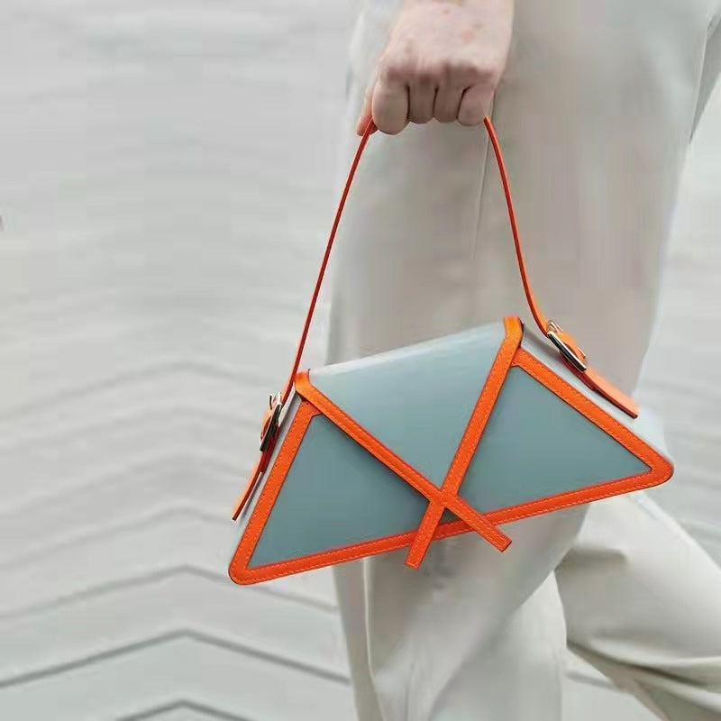 Paradis Pyramid - New fashionable minimalist bag with niche design, women's trendy single shoulder handbag, underarm bag