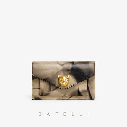 BAFELLI - Original Designer Bag Women New Cat Head Bag Niche Light Luxury Leather Women's Bag Fashion Chain Messenger Bag