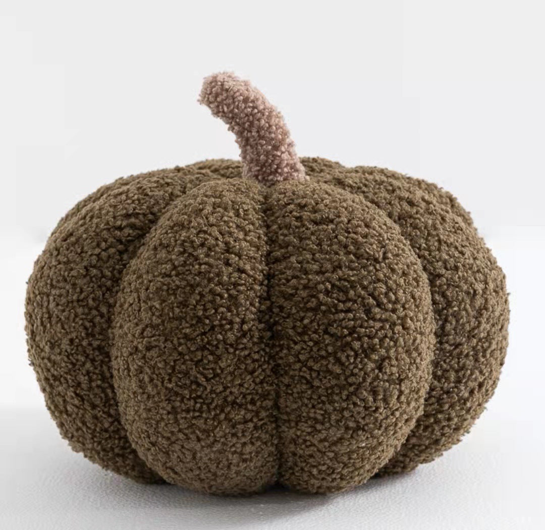 Creative New Color Pumpkin Pillow Plush Pumpkin Waist Pillow Round Sofa Pillow Homestay Decoration