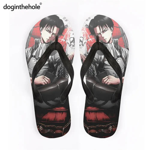 Doginthehole Anime Design Women Slippers Summer Beach 2021 Attack On