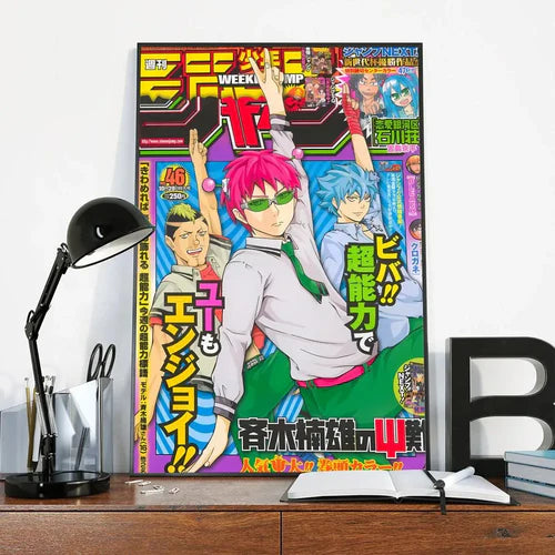 Anime The Disastrous Life Of Saiki K Poster Classic Vintage Posters HD