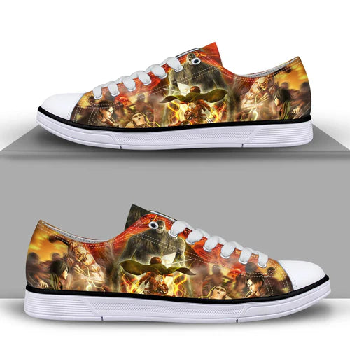 Noisydesigns Shoes Men Sneakers Male Mens Casual Shoes Attack On Titan