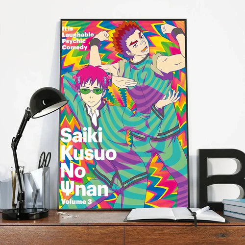 Anime The Disastrous Life Of Saiki K Poster Classic Vintage Posters HD