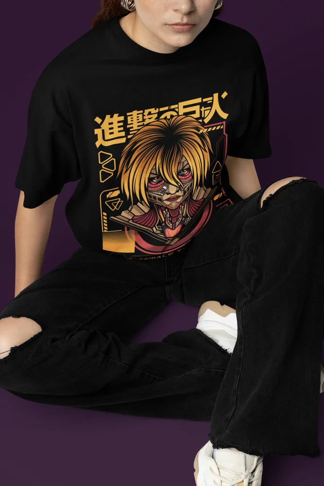 Female Attack On Titan Shirt Shingeki No Kyojin Tshirt AOT Tee Anime