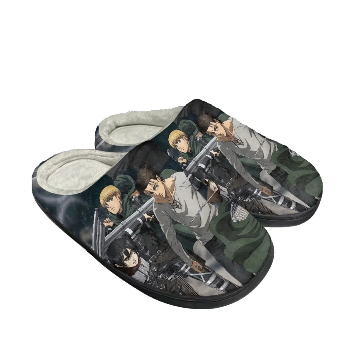 Attack on Titan Pattern Woman Men Autumn Winter Cotton Slipper