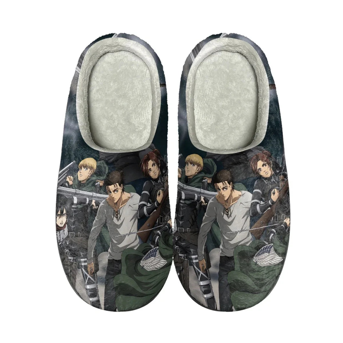 Attack on Titan Pattern Woman Men Autumn Winter Cotton Slipper