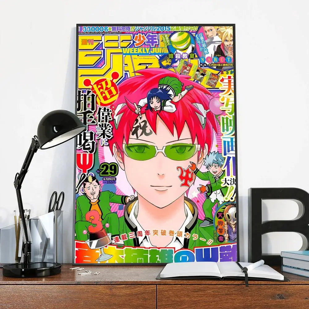 Anime The Disastrous Life Of Saiki K Poster Classic Vintage Posters HD