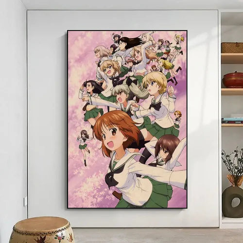 Japanese Anime GIRLS Und PANZER Good Quality Prints Posters Retro